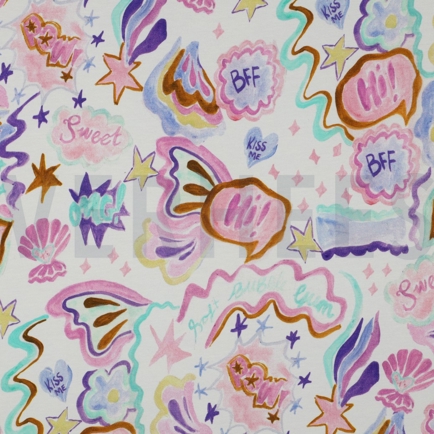 JERSEY DIGITAL SHELLS WHITE (hover)