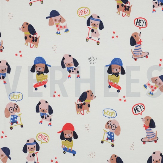 JERSEY DIGITAL CHIENS BLANC #7