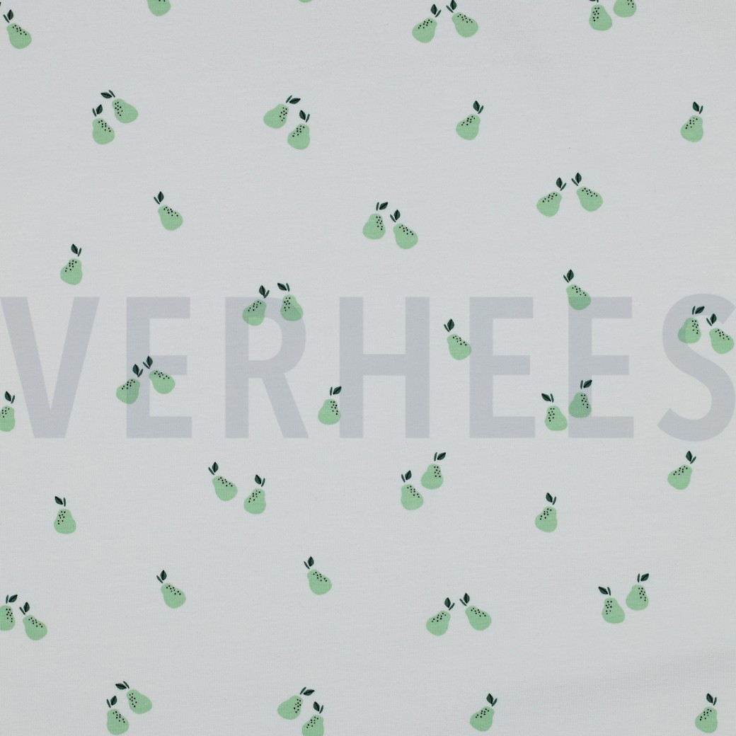 JERSEY GOTS FRUITS WHITE