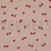 JERSEY GOTS FRUITS MAUVE CLAIR (thumbnail)