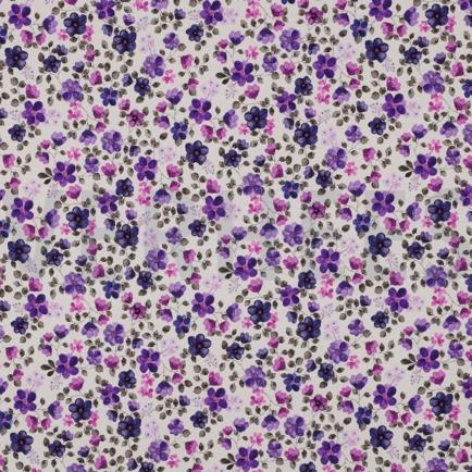 JERSEY GOTS DIGITAL BLUMEN LILA/VIOLETT (hover)