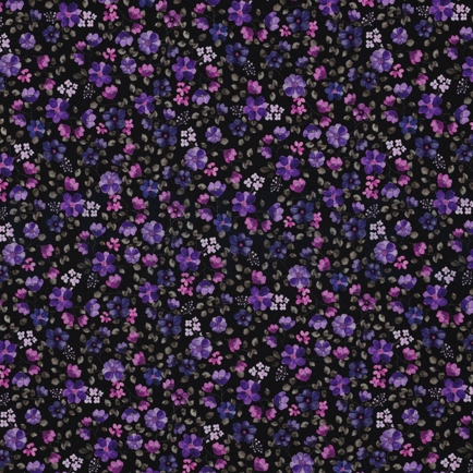 JERSEY GOTS DIGITAL FLOWERS NAVY/ PURPLE (hover)