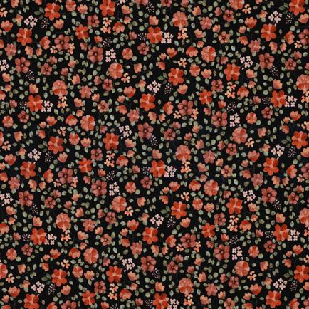 JERSEY GOTS DIGITAL BLUMEN SCHWARZ (hover)
