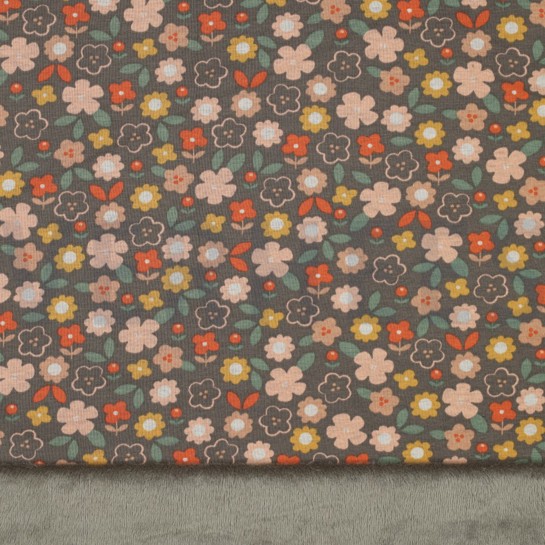 ALPENFLEECE BLOEMEN TAUPE #7