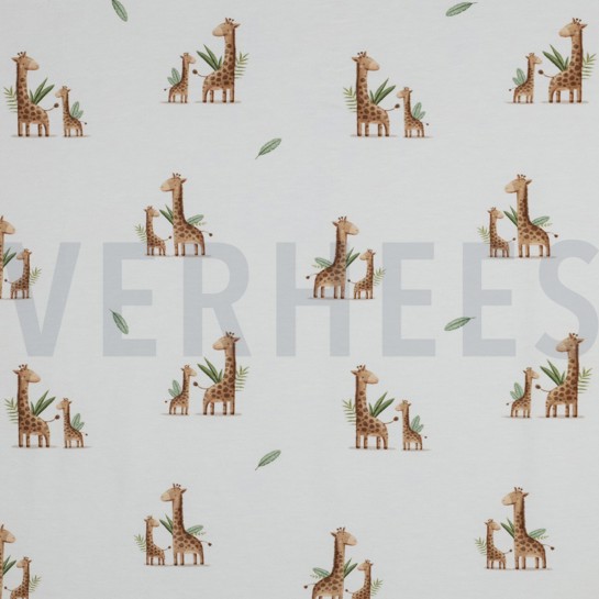 JERSEY GOTS DIGITAL ANIMALS WHITE #7