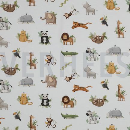 JERSEY GOTS DIGITAL ANIMALS WHITE (hover)