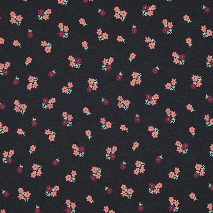 JERSEY MÉLANGE FLEURS INDIGO (hover)