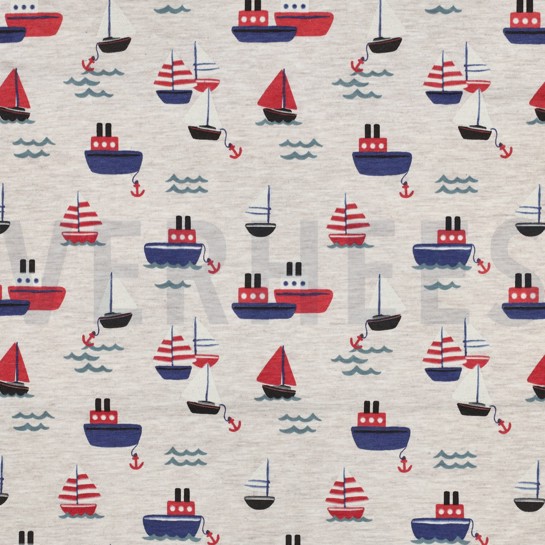 JERSEY MELANGE BOATS LIGHT SAND #7