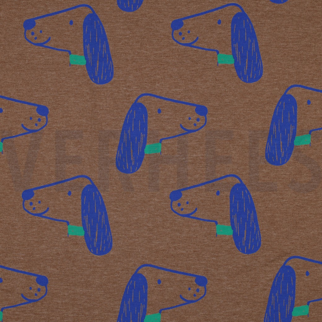 JERSEY MELANGE HUNDE TAUPE