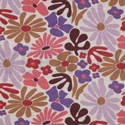 SWEAT MELANGE BLOEMEN LICHT ZAND (hover)