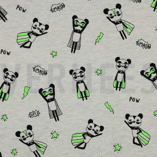 JERSEY MÉLANGE NEON SUPER HÉROS ÉCRU #7