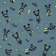 JERSEY MÉLANGE NEON SUPER HÉROS BLEU FUMÉE (thumbnail)