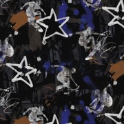 FRENCH TERRY DIGITAAL GRAFFITI ZWART (thumbnail)