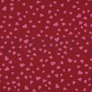 FRENCH TERRY HUNDE UND HERZEN ROT (thumbnail)