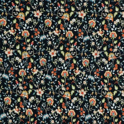 RIB JERSEY DIGITAAL BLOEMEN MARINEBLAUW (hover)