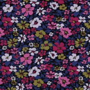 FRENCH TERRY FLOWERS BLUE (thumbnail)