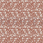 BAMBUS BAUMWOLL JERSEY BLUMEN DUNKELROT (thumbnail)