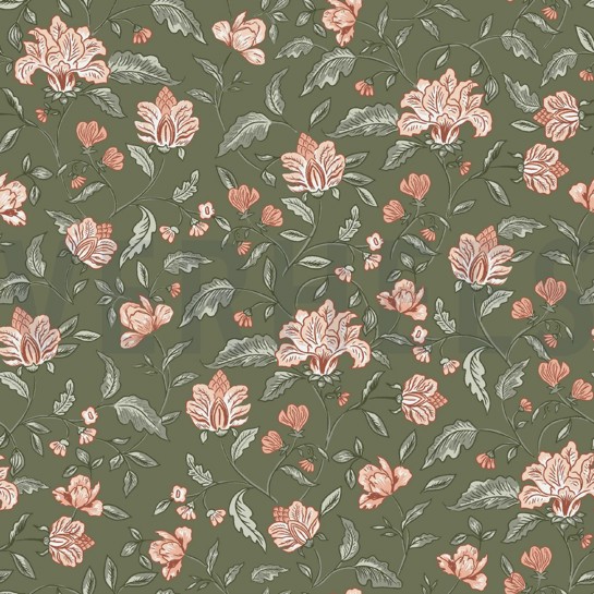 BAMBOE KATOEN JERSEY BLOEMEN AUGURK #7