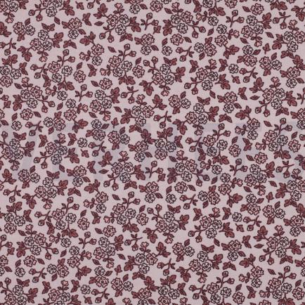 FLANELLE FLEURS ROSE CLAIR (hover)