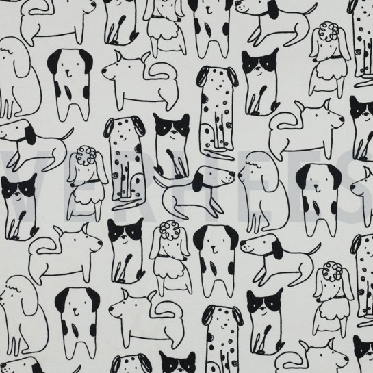 FLANEL HONDEN GEBROKEN WIT #7