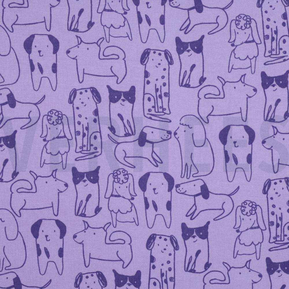FLANNEL DOGS PURPLE