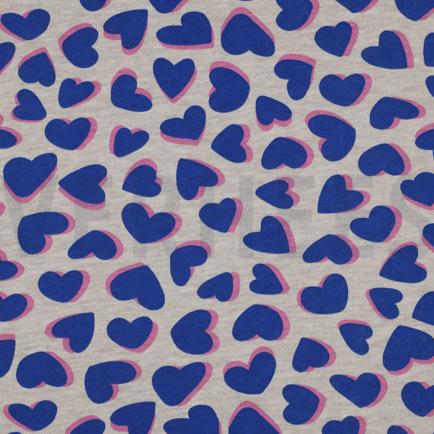 SWEAT MÉLANGE CŒURS BLEU (hover)