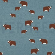 JERSEY MELANGE BEREN ROOKBLAUW (thumbnail)