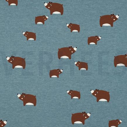JERSEY MELANGE BEARS SMOKE BLUE (hover)