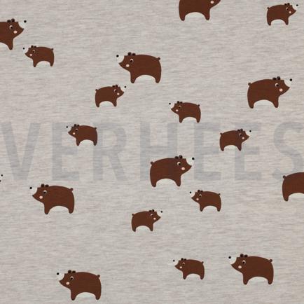 JERSEY MELANGE BEARS LIGHT SAND (hover)