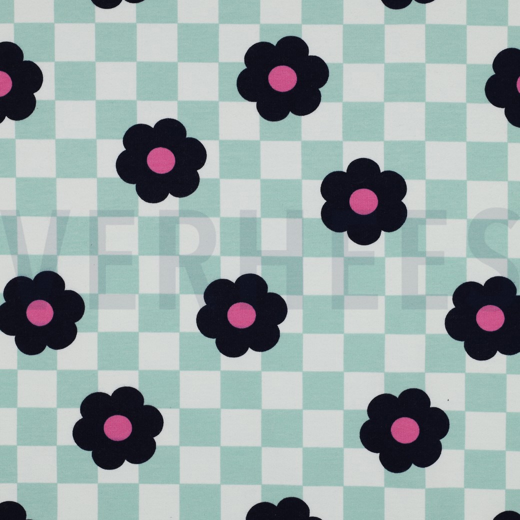 SOFT SWEAT FLOWERS GREEN