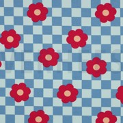 SOFT SWEAT BLUMEN BLAU (thumbnail)