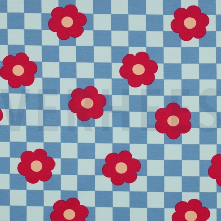 SOFT SWEAT BLOEMEN BLAUW (hover)