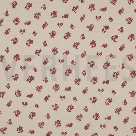 DOUBLE GAUZE DOBBY FLOWERS PEACH (hover)