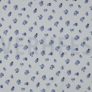 DOUBLE GAZE DE COTON DOBBY FLEURS BLANC (thumbnail)