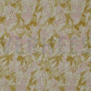 LIN VISCOSE CRÊPE DIGITAL FLEURS OCRE (thumbnail)