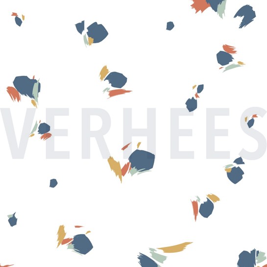 BAMBOE KATOEN JERSEY GRAFISCH WIT #7