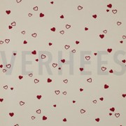 JERSEY GOTS NATUREL CŒURS NATUREL/FUCHSIA (thumbnail)