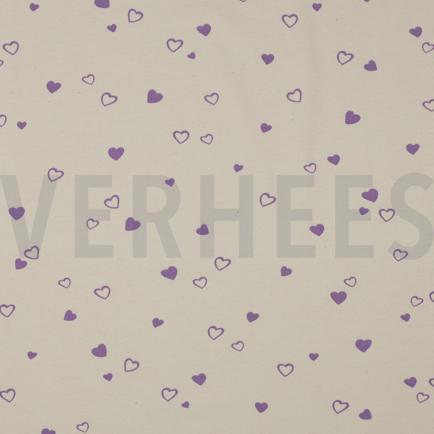 JERSEY GOTS NATUREL CŒURS NATUREL/LILAS (hover)