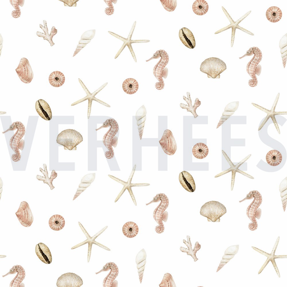 CANVAS DIGITAAL SCHELPEN WIT