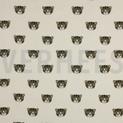 POPLIN GOTS NATURAL TIGERS NATURAL (thumbnail)