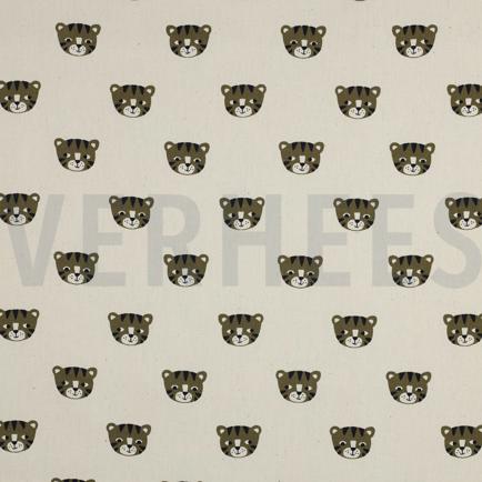 BAUMWOLLE POPELINE GOTS NATUR TIGER NATUR (hover)