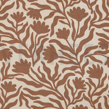 SWEAT NATUREL FLEURS CARAMEL (hover)