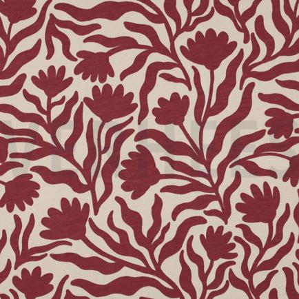 SWEAT NATURAL FLOWERS BURGUNDY (hover)