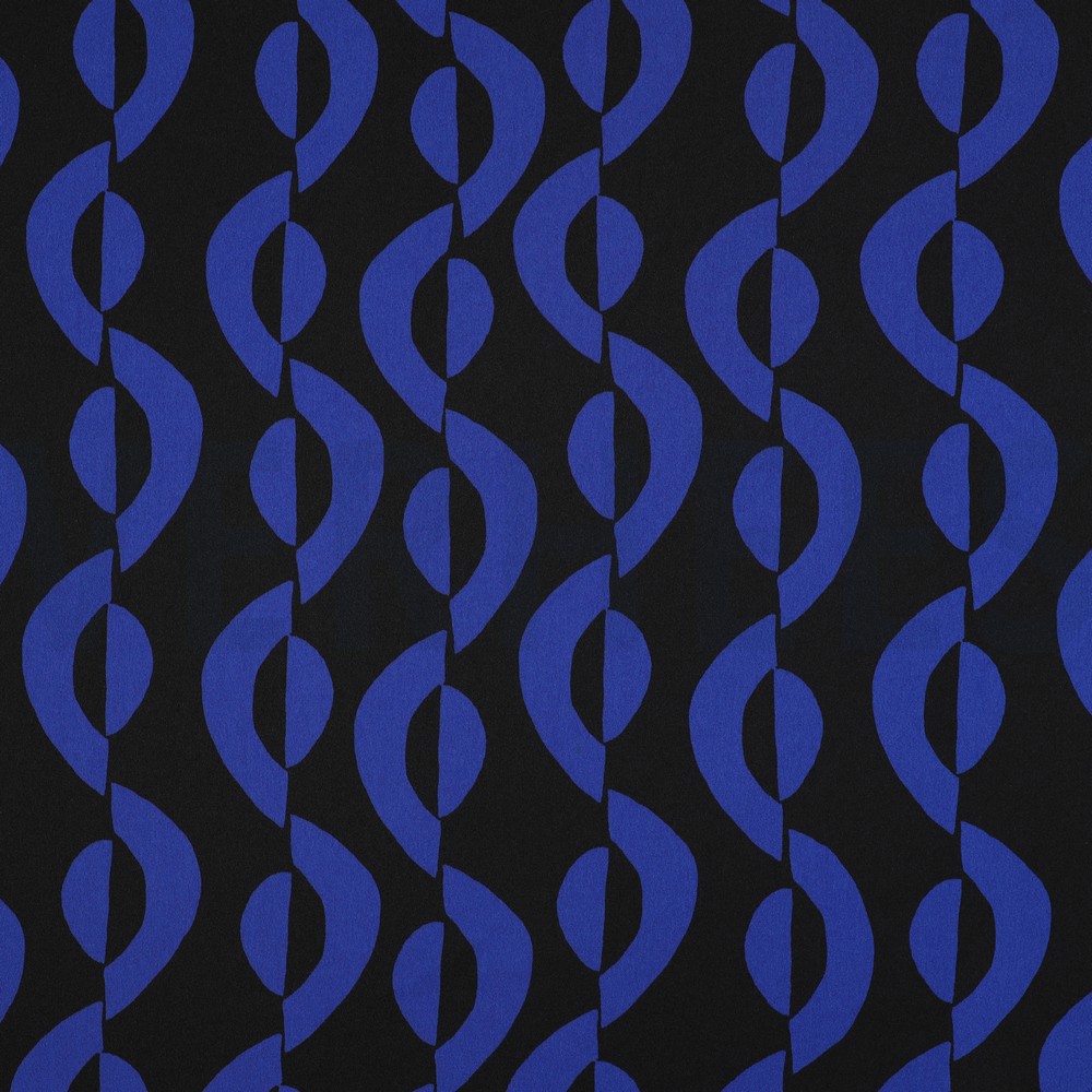 ROYAL MICRO SATIN GEOMETRISCH SCHWARZ