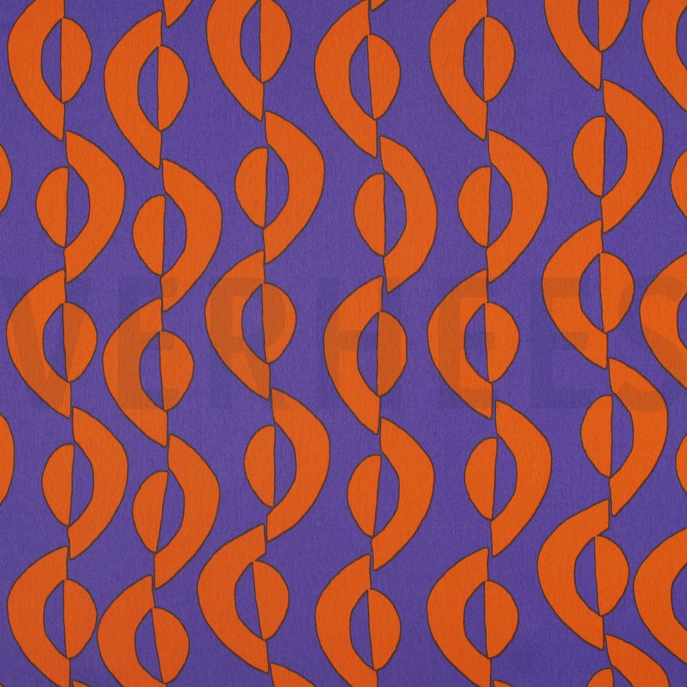 ROYAL MICRO SATIN GEOMETRIC PURPLE