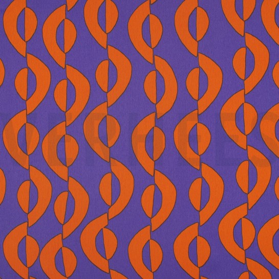 ROYAL MICRO SATIN GEOMETRIC PURPLE #7