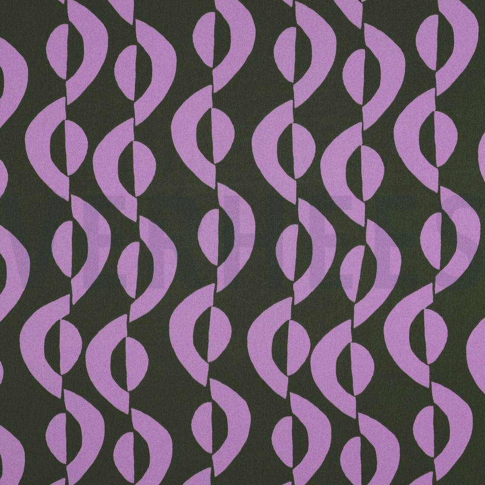 ROYAL MICRO SATIJN GEOMETRISCH JACHTGROEN