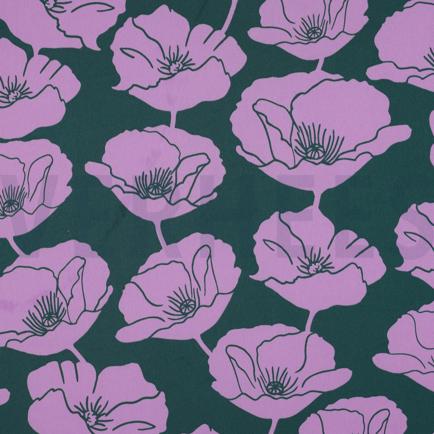 ROYAL MICRO SATIJN BLOEMEN DONKERGROEN (hover)