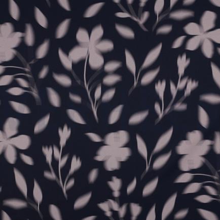 ROYAL MICRO SATIJN DIGITAAL BLOEMEN MARINEBLAUW (hover)
