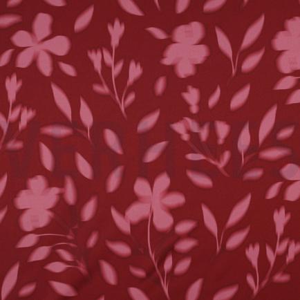 ROYAL MICRO SATIJN DIGITAAL BLOEMEN ROOD (hover)